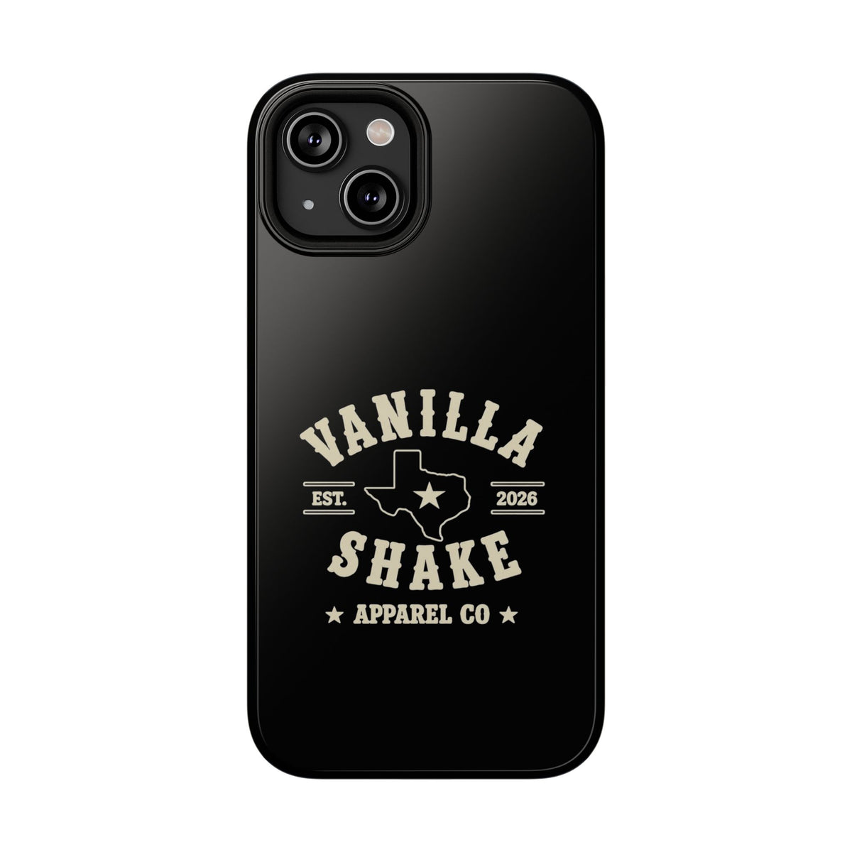 Black w/Ivory Logo lmpact-Resistant Phone Cases