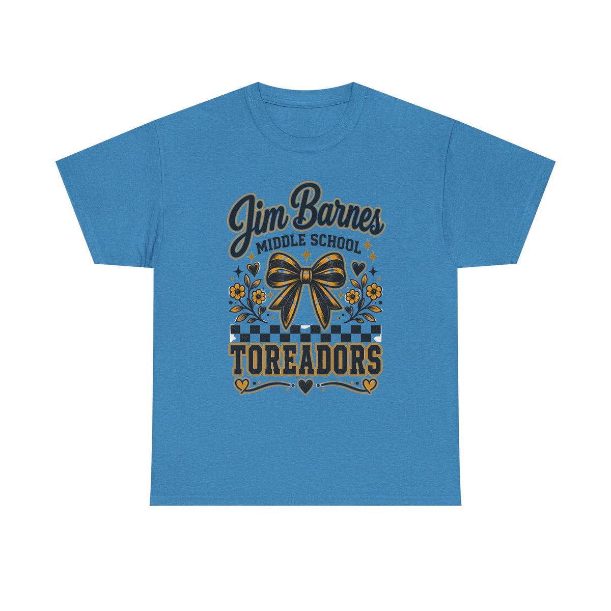 Jim Barnes Middle School Toreadors T-Shirt — School Spirit Cheer Tee