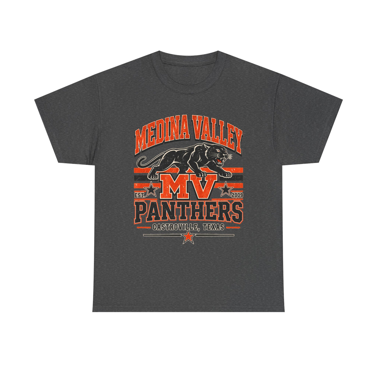 Medina Valley Panthers MV Castrovile Texas T-Shirt