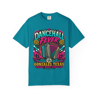 Dancehall Fever Accordion T-Shirt — Gonzales, Texas Friday Night Two-Step