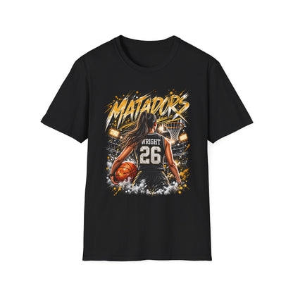 Basketball Jersey T-Shirt — 'Matadors' Player 26 Custom Basketball Graphic Tee