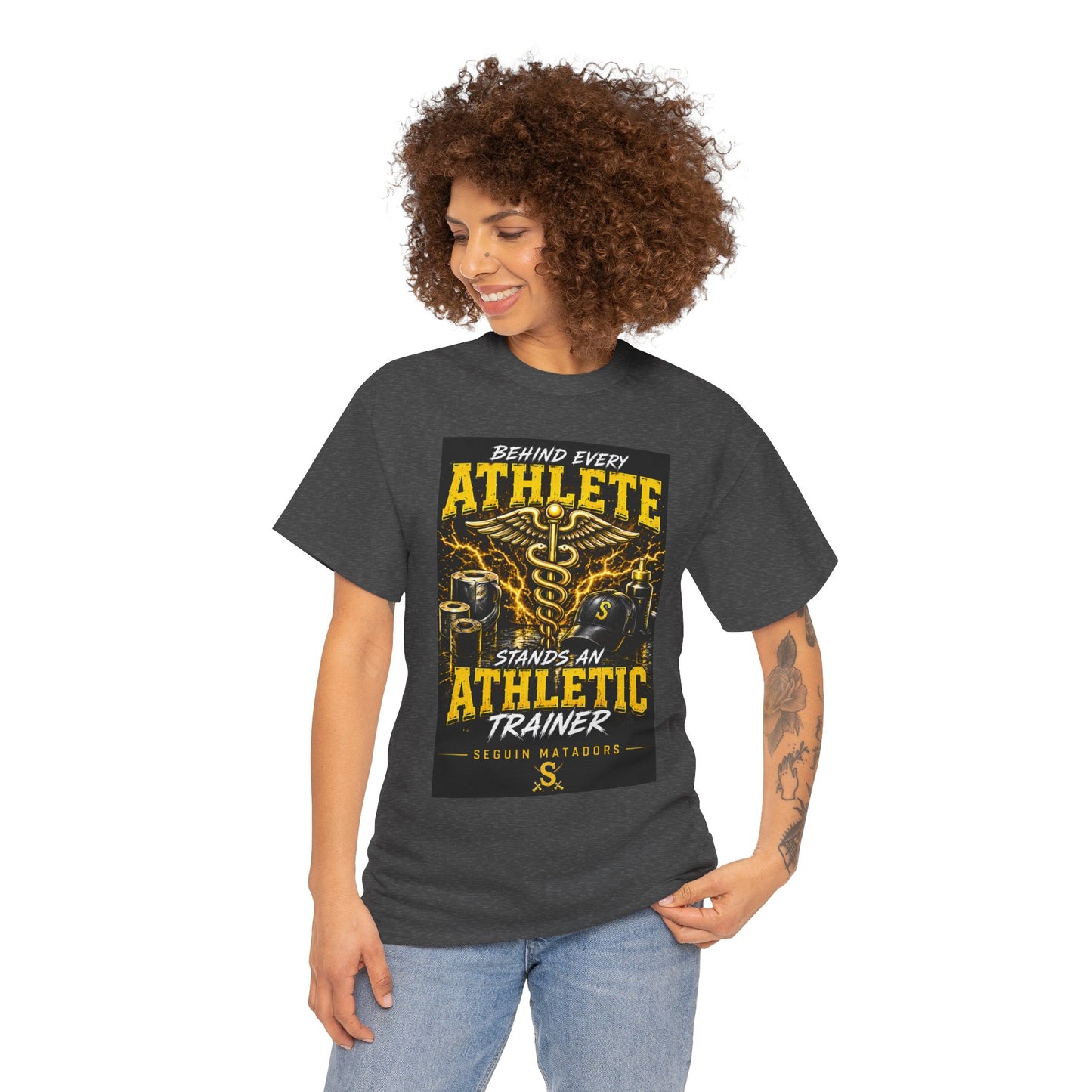 Athletic Trainer T‑Shirt — "Behind Every Athlete Stands an Athletic Trainer" Motivational Tee