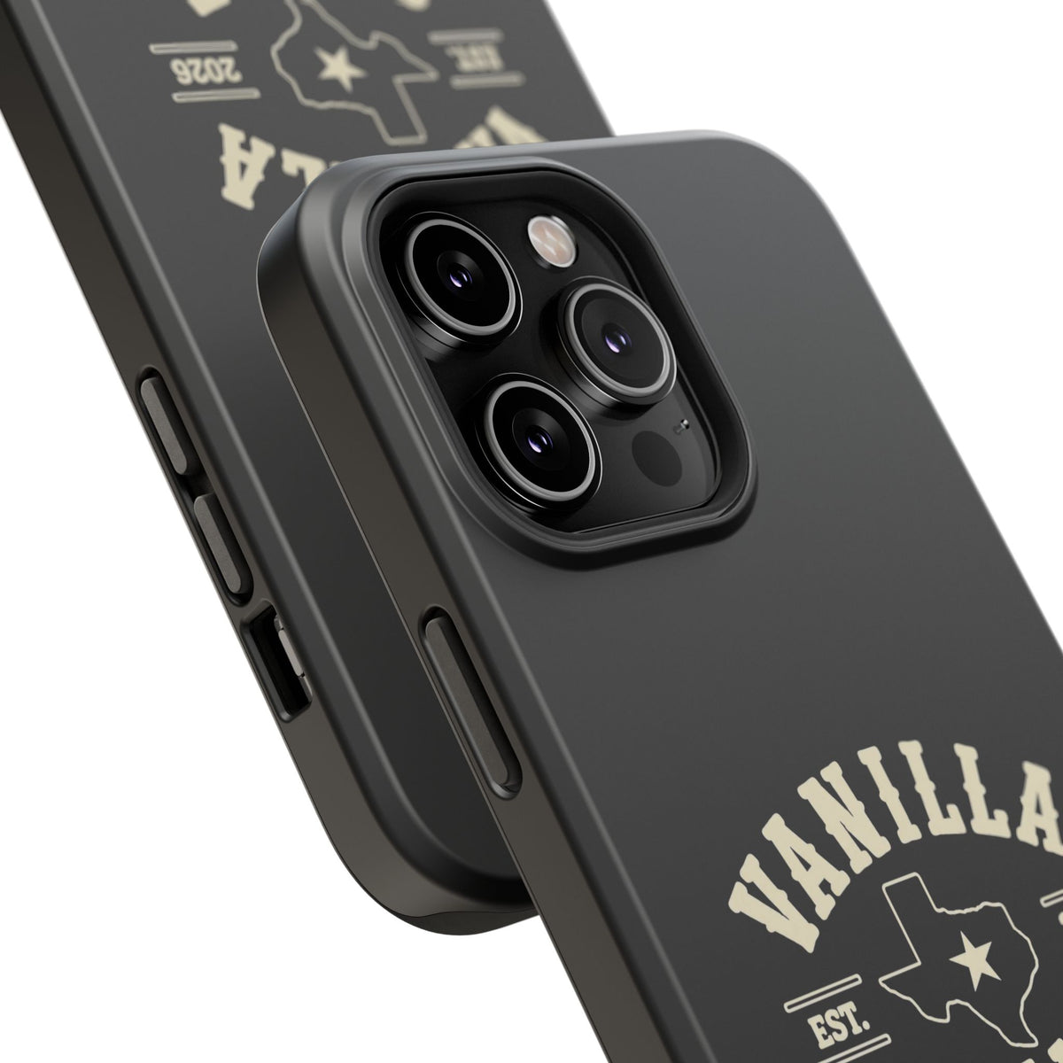Black w/Ivory Logo lmpact-Resistant Phone Cases