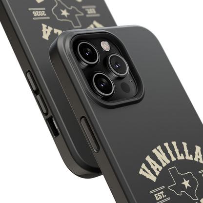 Black w/Ivory Logo lmpact-Resistant Phone Cases