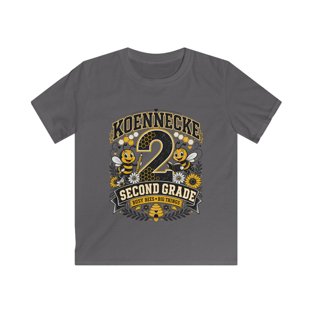 Personalized '2 Second Grade' Kids Tee — Custom Name Back-to-School Shirt