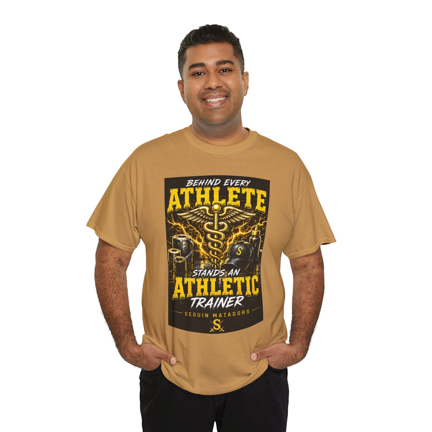 Athletic Trainer T‑Shirt — "Behind Every Athlete Stands an Athletic Trainer" Motivational Tee