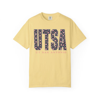 UTSA Floral Logo T‑Shirt — UT San Antonio Collegiate Tee