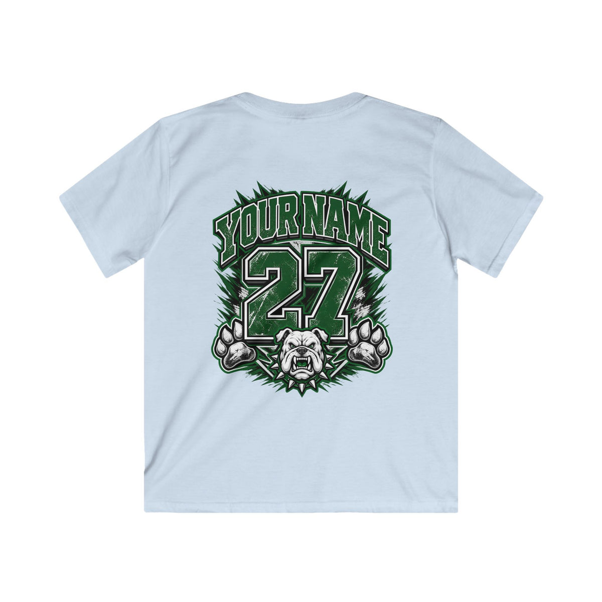 Marion Bulldogs Kids T‑Shirt — Custom Name & Number Youth Football Tee