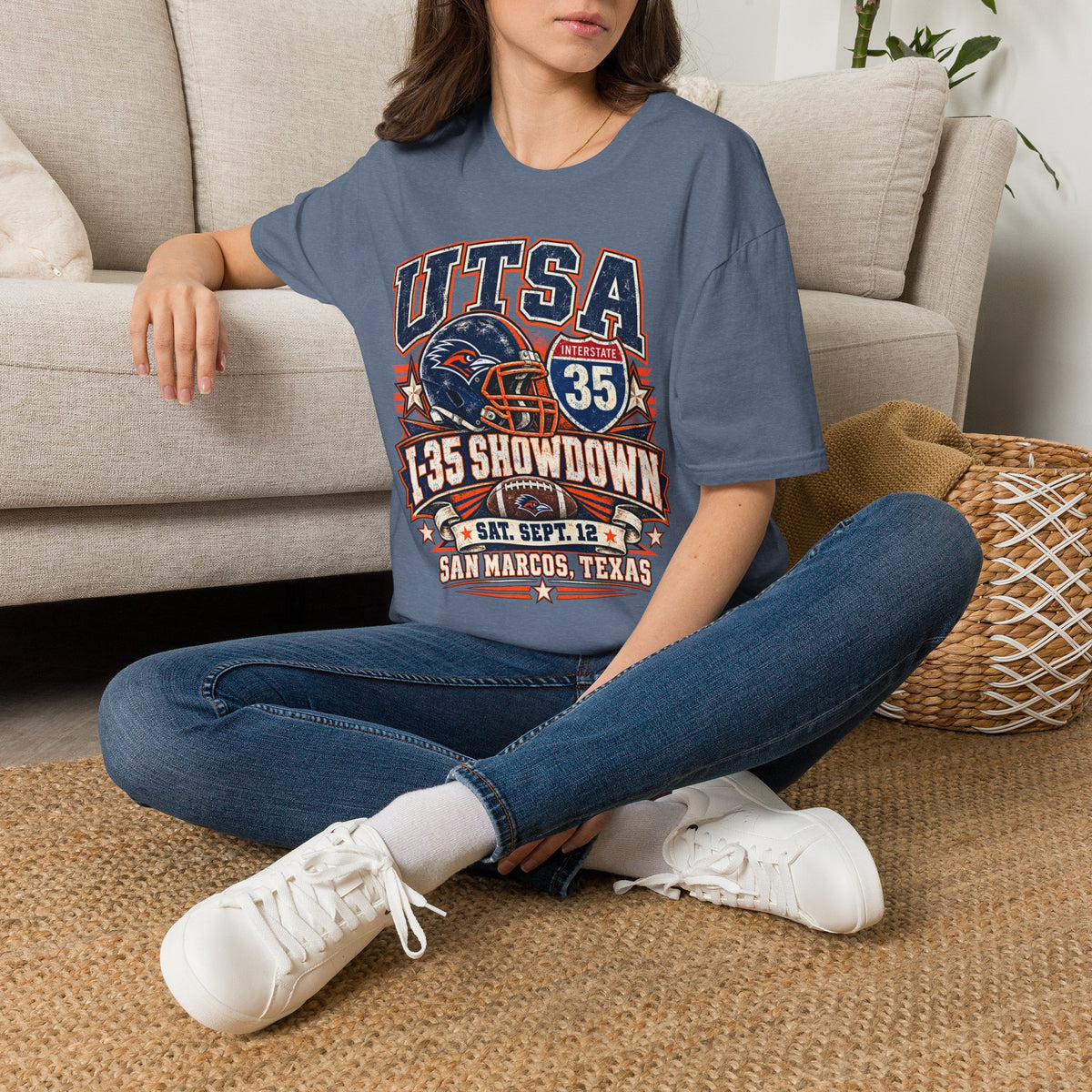 UTSA Football I-35 Showdown Tee — San Marcos Game Day Shirt
