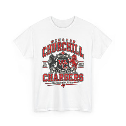 Churchill Chargers School Spirit T-Shirt — WC Logo & Mascot Tee