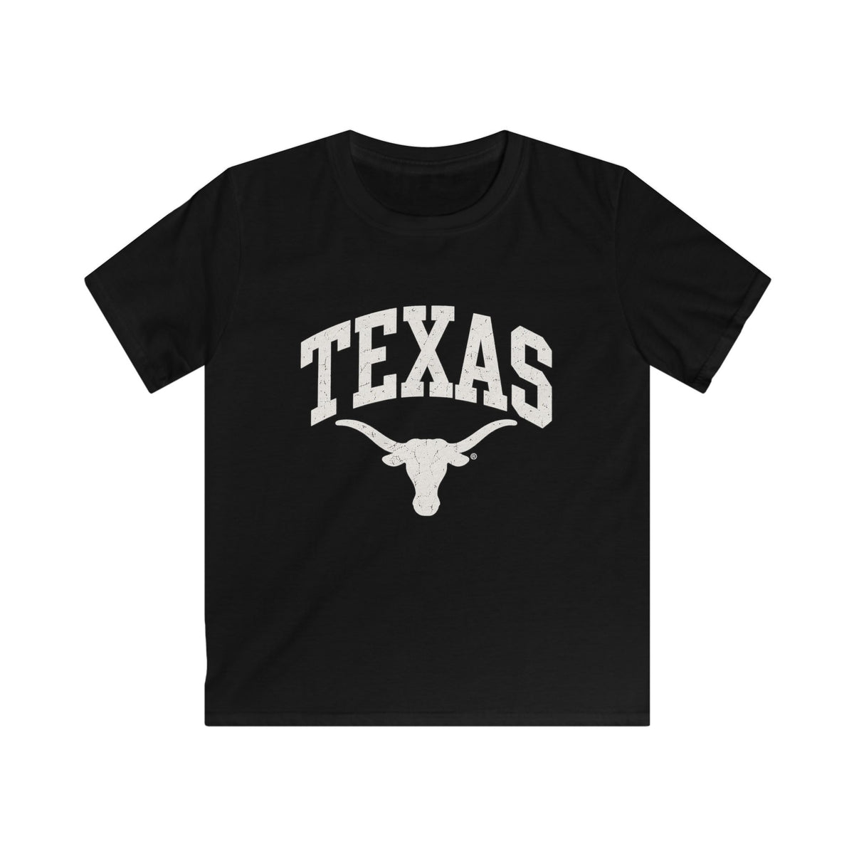 Kids Texas Longhorns Graphic Tee — Vintage Sports School Spirit Shirt