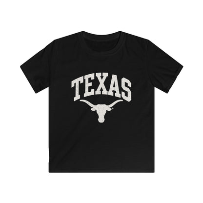 Kids Texas Longhorns Graphic Tee — Vintage Sports School Spirit Shirt