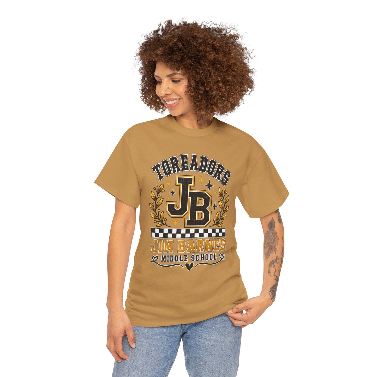 Toreadors JB Jim Barnes Middle School Tee — School Spirit Graphic T-Shirt
