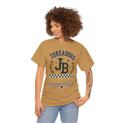 Toreadors JB Jim Barnes Middle School Tee — School Spirit Graphic T-Shirt