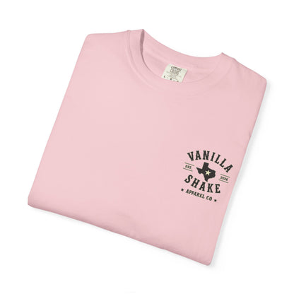 Mr. & Mrs. Shake Logo Unisex Garment-Dyed T-shirt