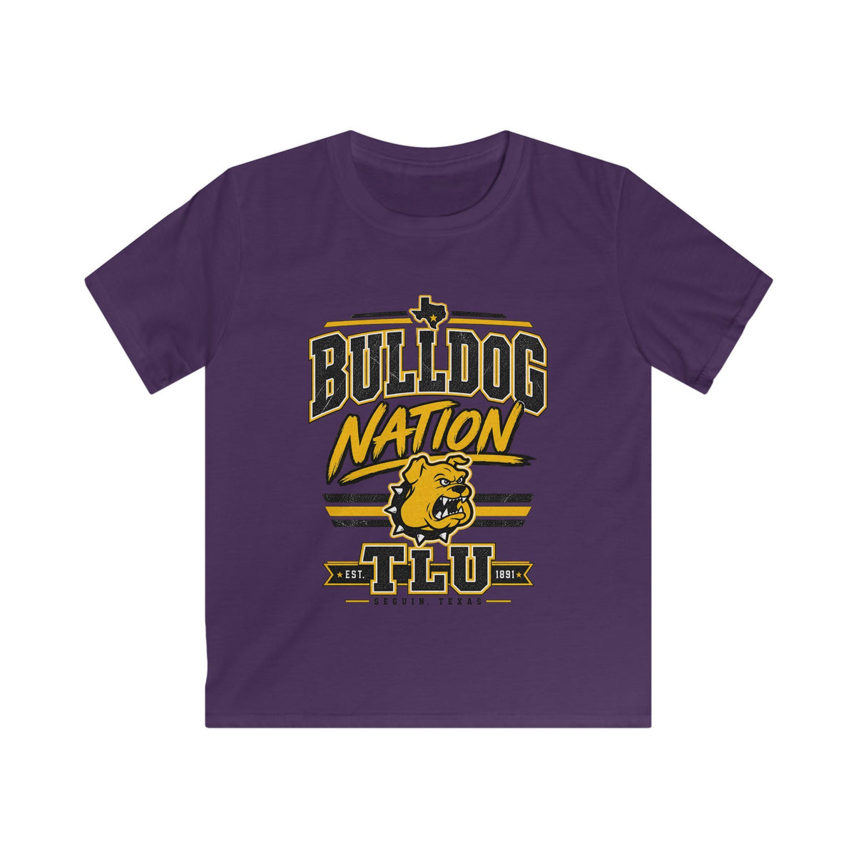 Kids Bulldog Nation Tee – Youth Bulldog Mascot School Spirit Shirt