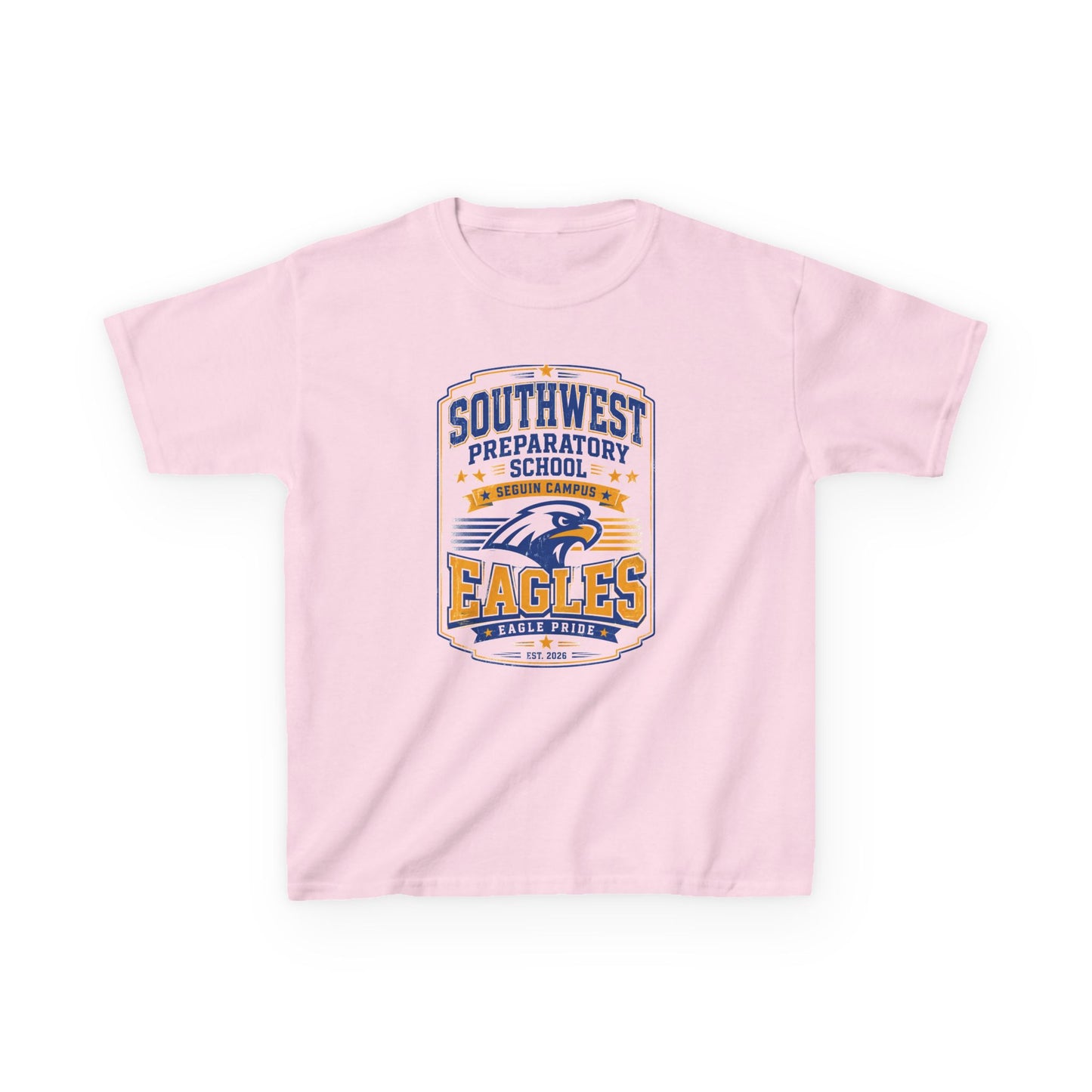Kids T-Shirt — Southwest Preparatory School Eagles Mascot Tee