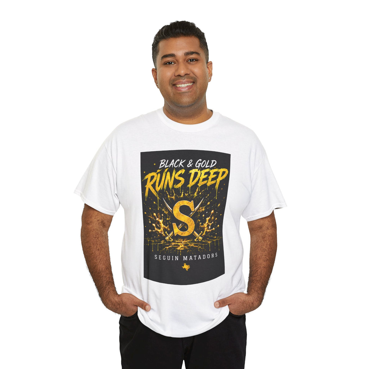 Seguin Matadors 'Black & Gold Runs Deep' T-Shirt