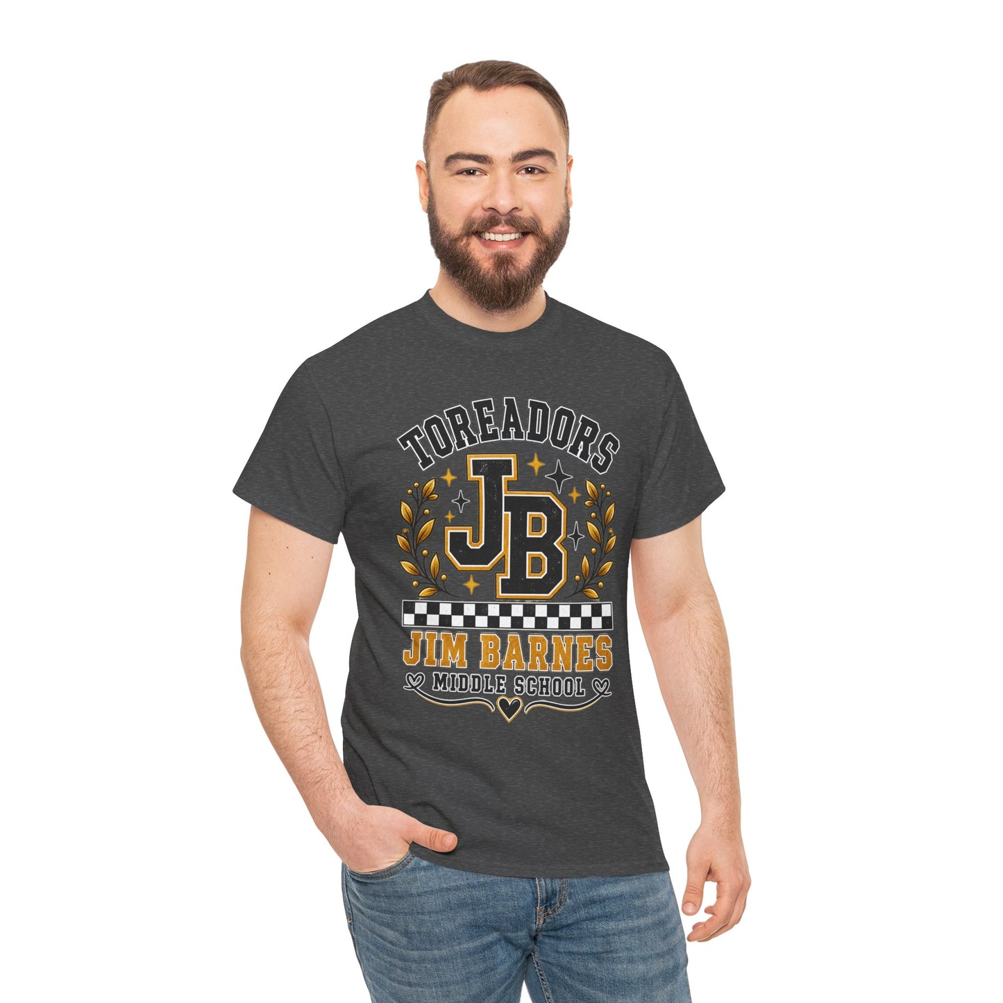 Toreadors JB Jim Barnes Middle School Tee — School Spirit Graphic T-Shirt
