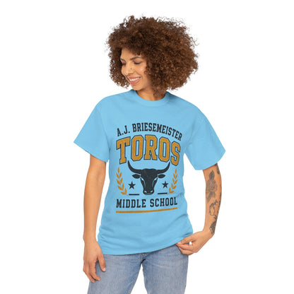 Toros Middle School Tee — A.J. Briesemeister School Spirit T-Shirt