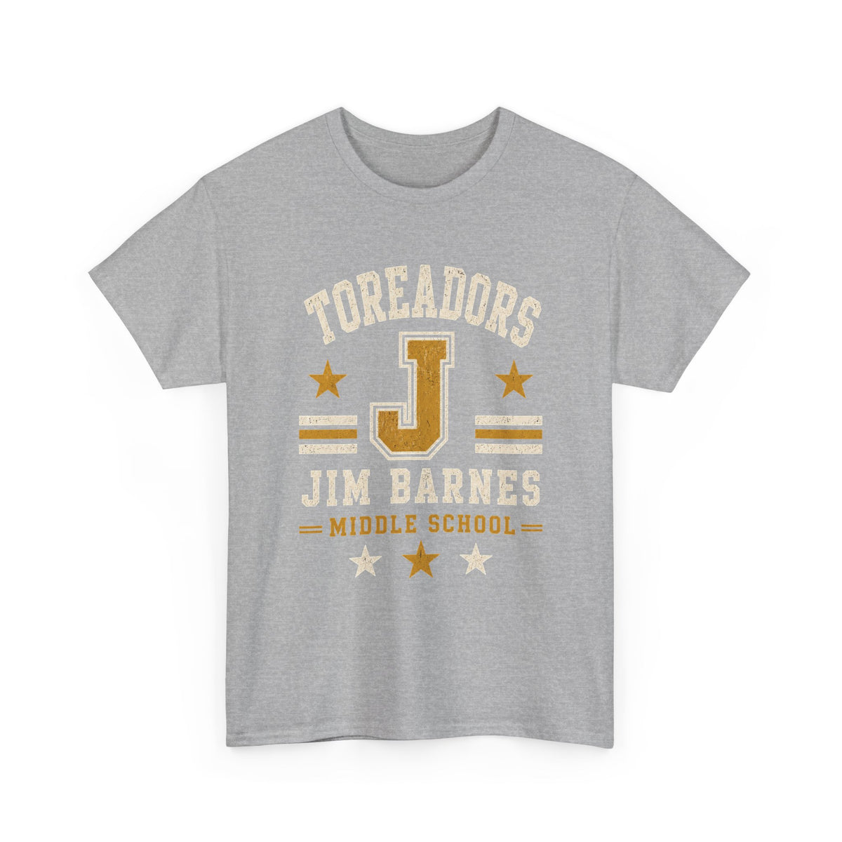 Toreadors Jim Barnes School Letterman Tee — Vintage School Spirit T-Shirt