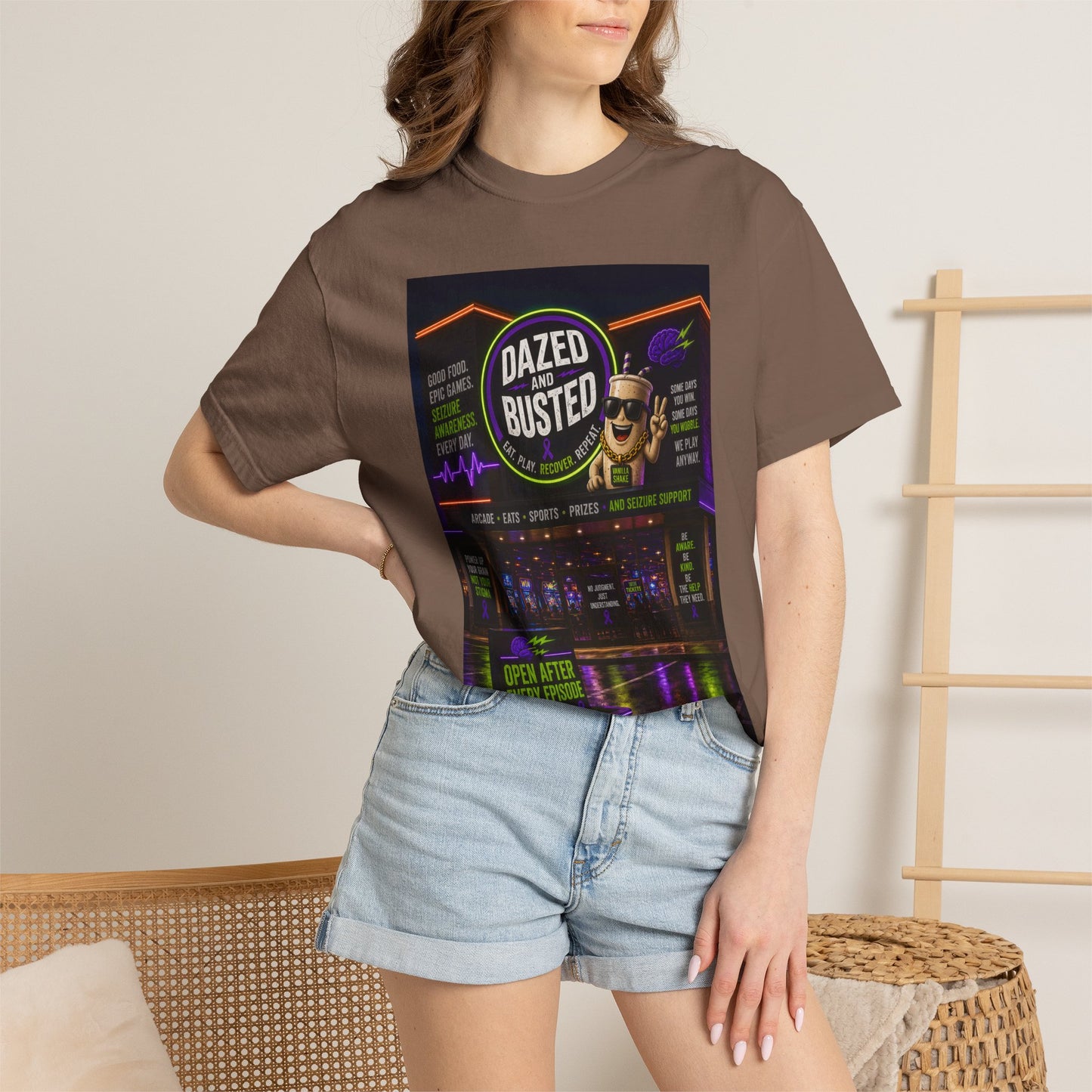 Dazed & Busted Neon Arcade T-Shirt
