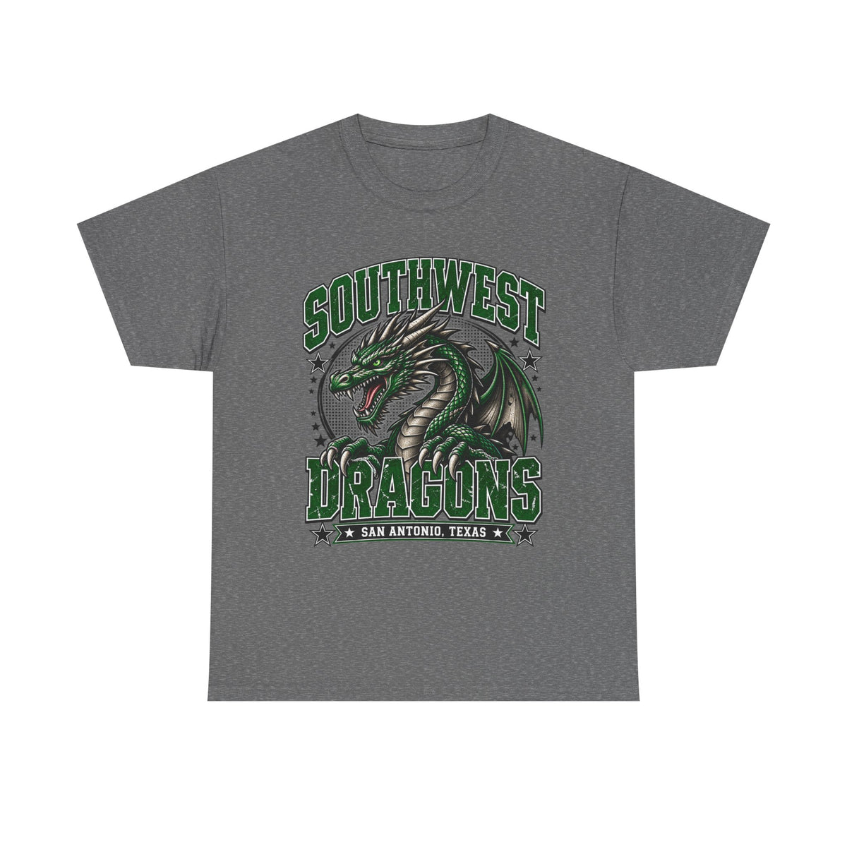 Southwest Dragons T-Shirt — San Antonio Texas Green Dragon Graphic Tee