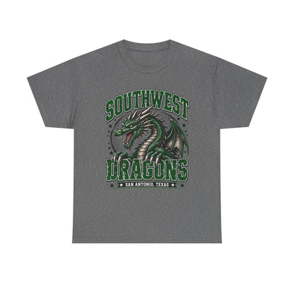 Southwest Dragons T-Shirt — San Antonio Texas Green Dragon Graphic Tee