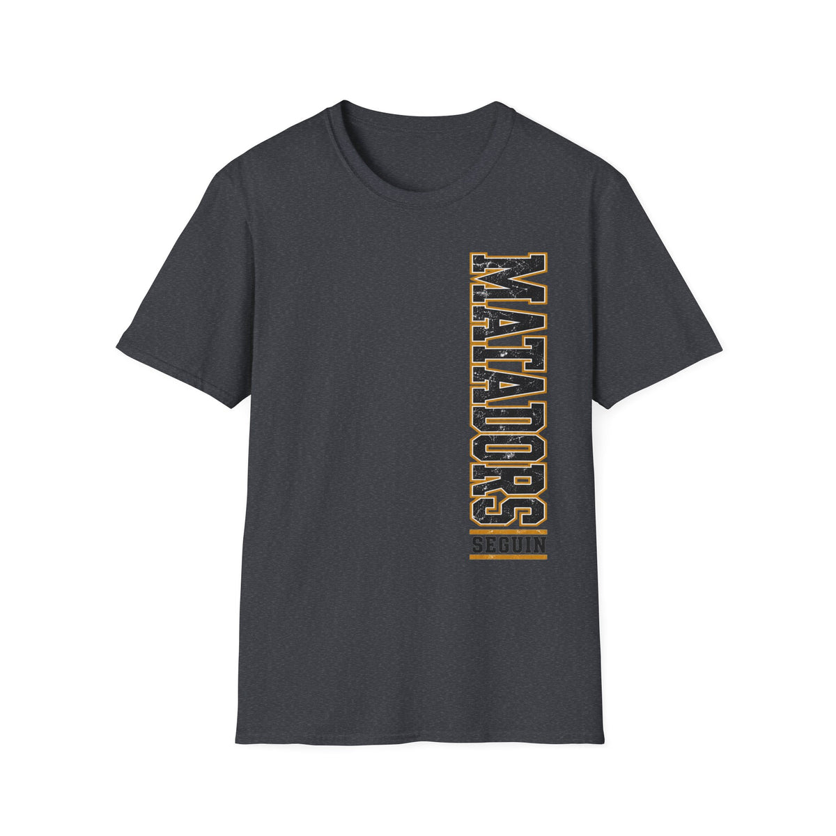Matadors Vertical Graphic T-Shirt — Vintage Collegiate Sports Tee