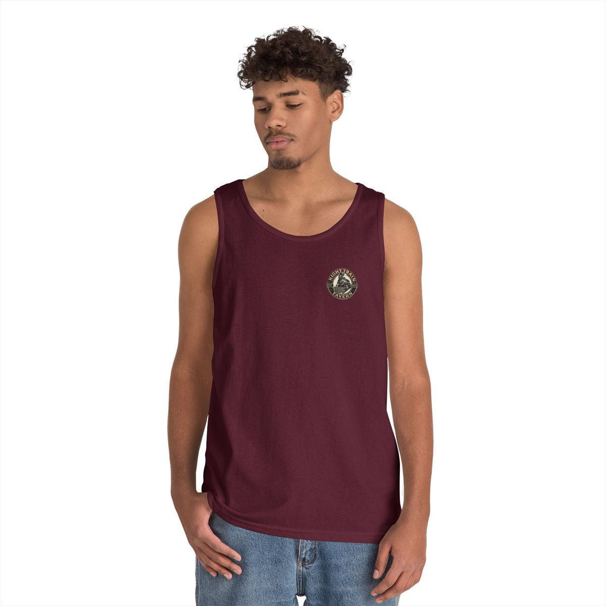 Night Train Tavern OG Staff Heavy Cotton Tank Top