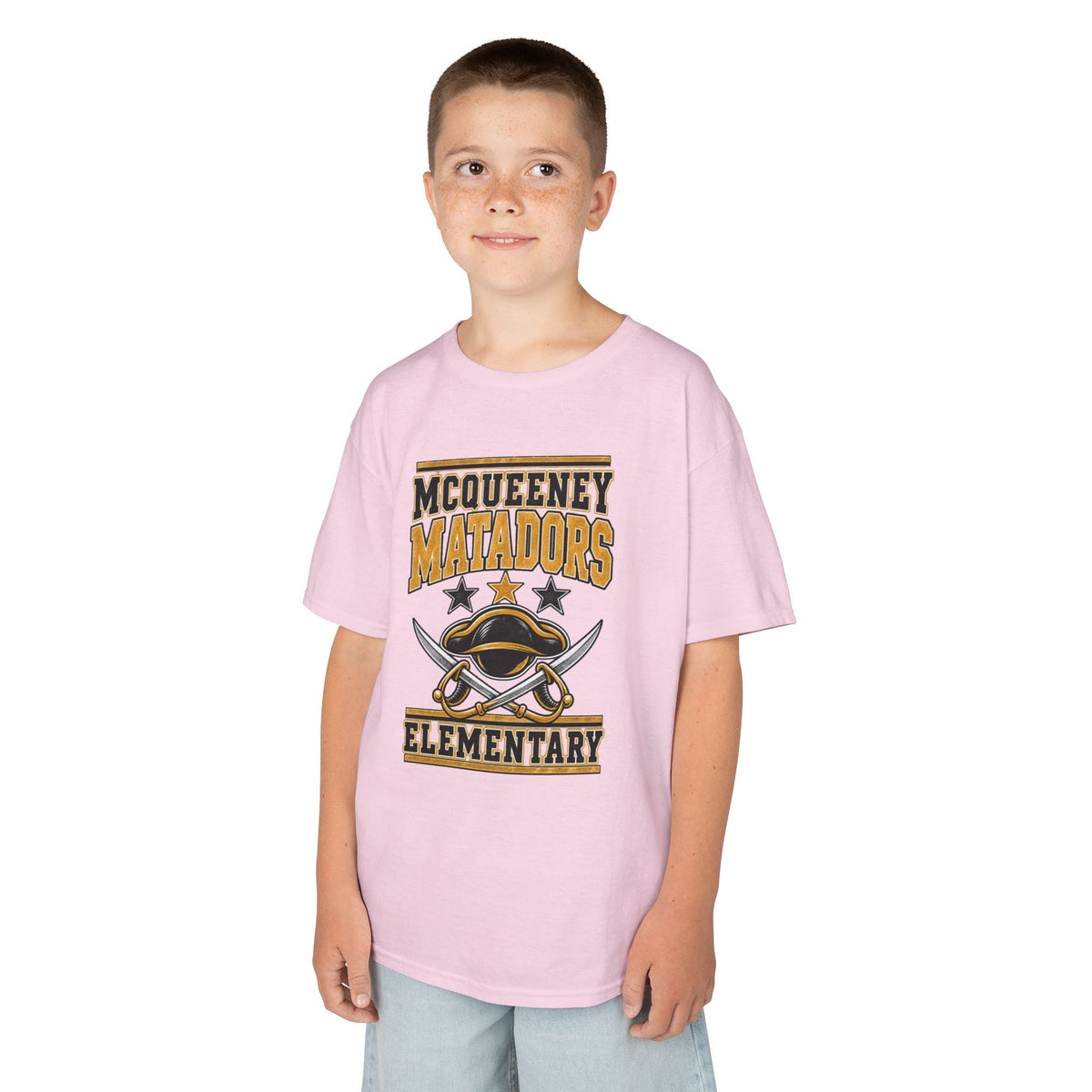 McQueeney Matadors Elementary Kids T-Shirt – School Spirit Tee
