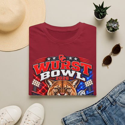 Wurst Bowl 2026 T-Shirt — Canyon Football Game Day Tee