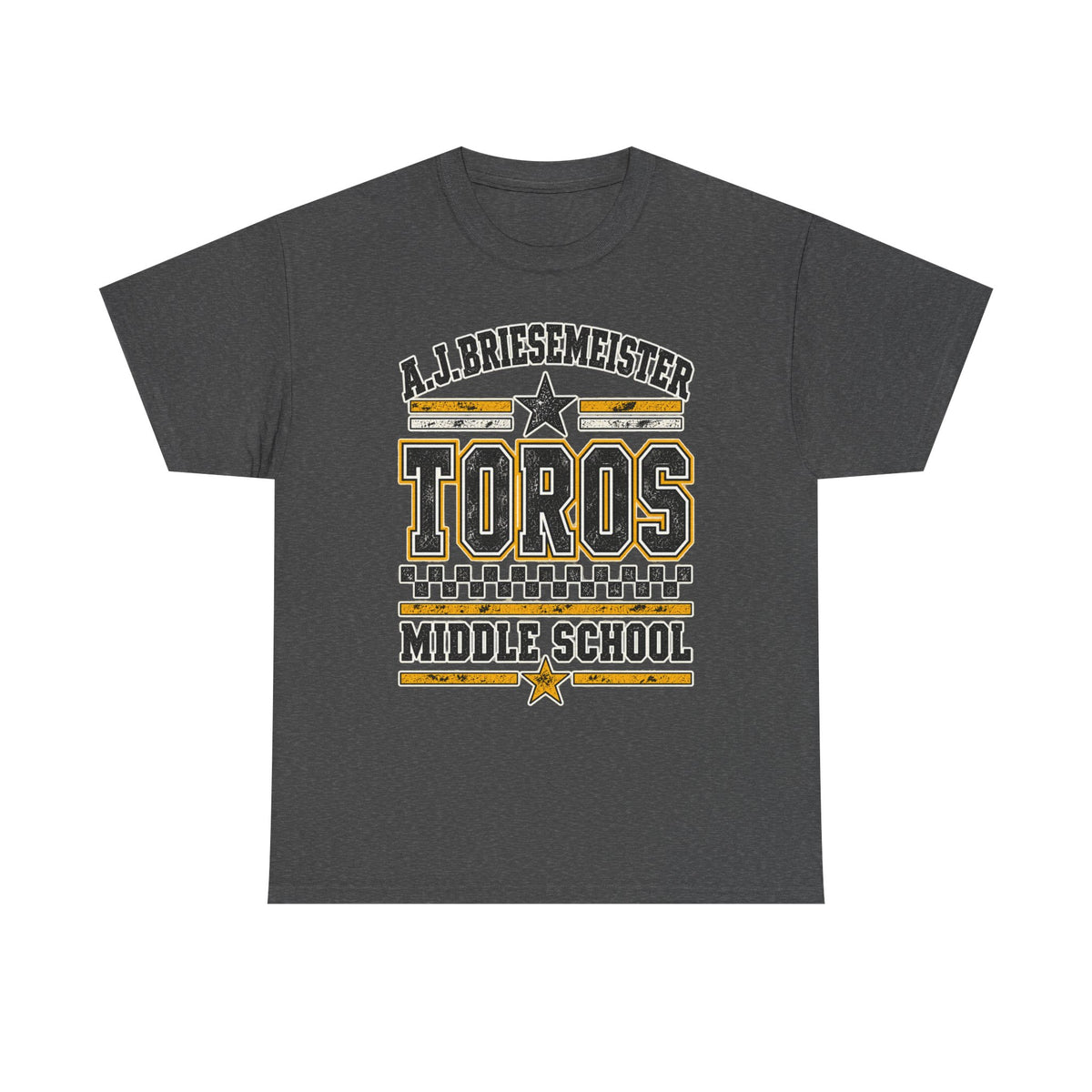 Toros Middle School Tee — A.J. Briesemeister School Spirit T-Shirt