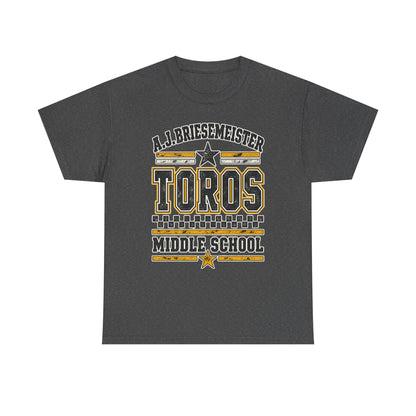 Toros Middle School Tee — A.J. Briesemeister School Spirit T-Shirt