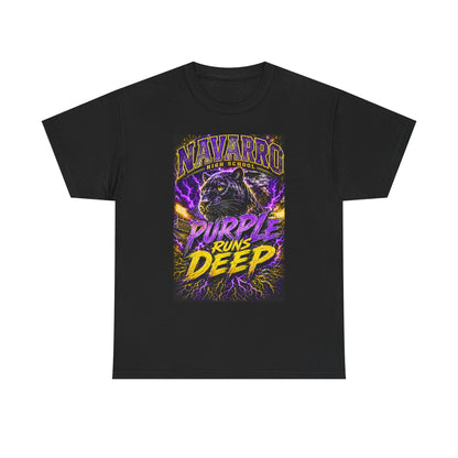 Purple Runs Deep Panther T-Shirt — Navarro School Spirit Tee