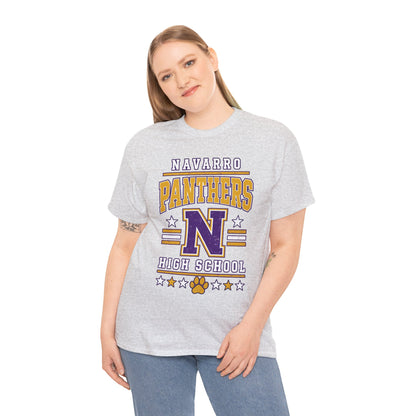 Navarro Panthers High School Tee — Retro Letterman N Design