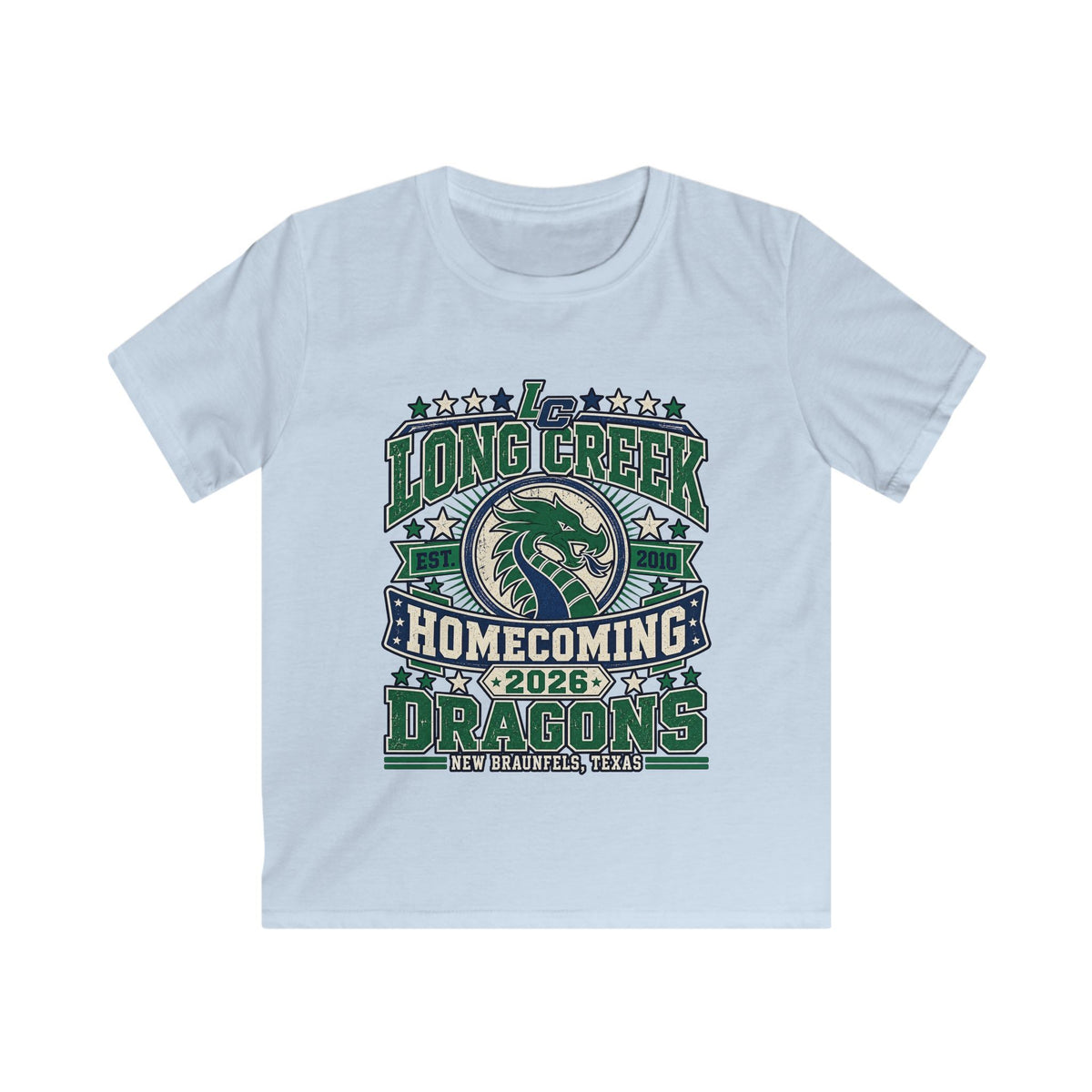 Homecoming Dragons Kids Tee — Long Creek 2026 School Spirit Shirt