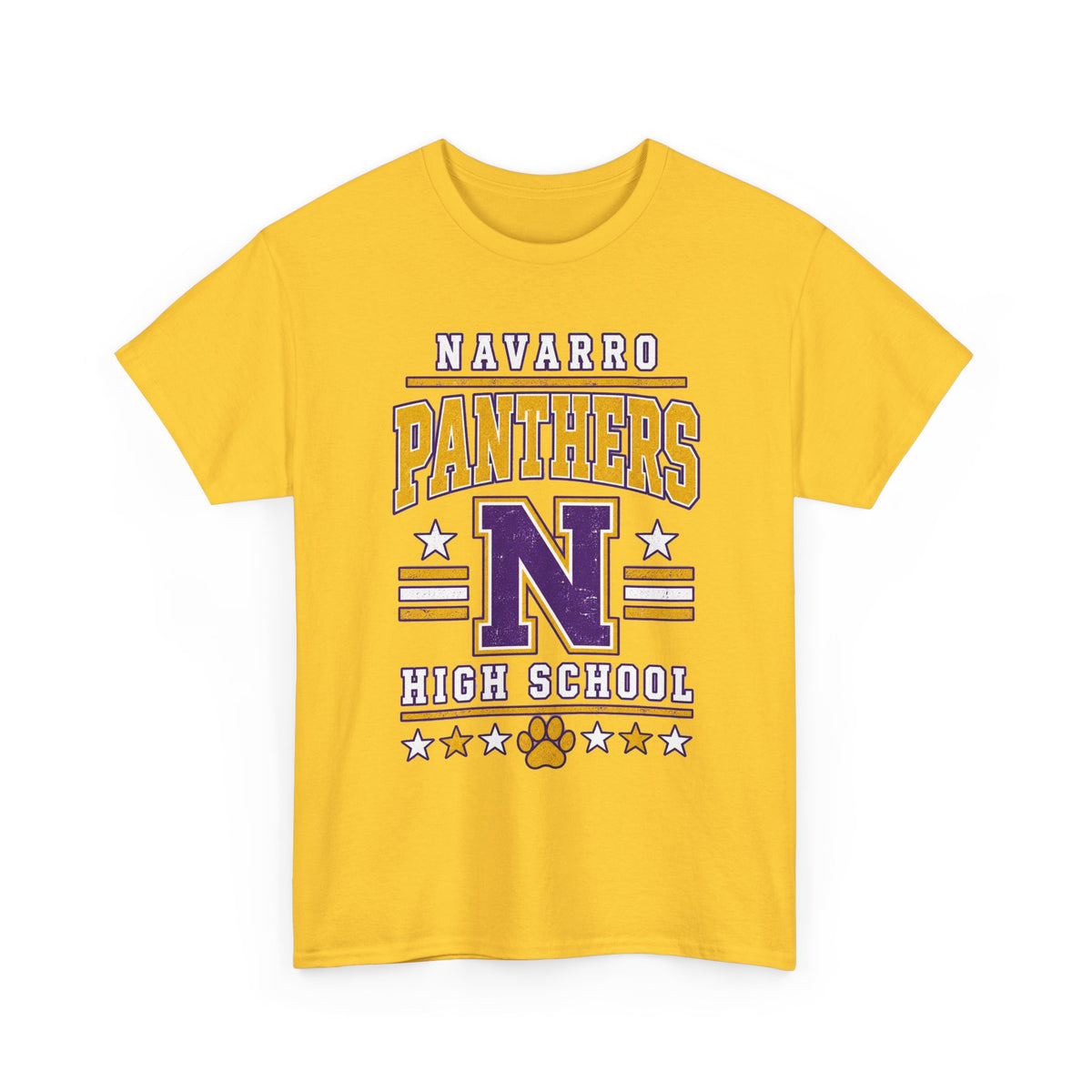 Navarro Panthers High School Tee — Retro Letterman N Design