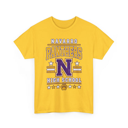 Navarro Panthers High School Tee — Retro Letterman N Design