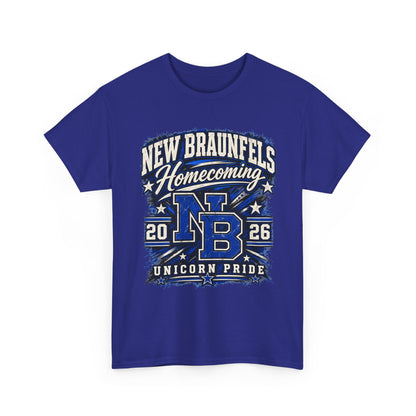New Braunfels Homecoming 2026 T-Shirt — NB Unicorn Pride School Spirit Tee
