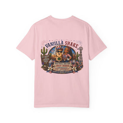 Mr. & Mrs. Shake 4th of July Unisex Garment-Dyed T-shirt