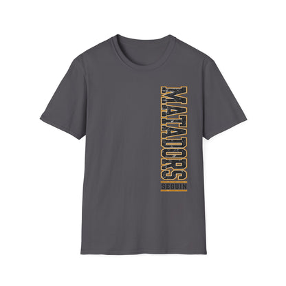 Matadors Vertical Graphic T-Shirt — Vintage Collegiate Sports Tee