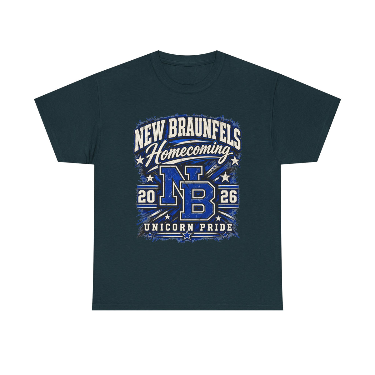 New Braunfels Homecoming 2026 T-Shirt — NB Unicorn Pride School Spirit Tee