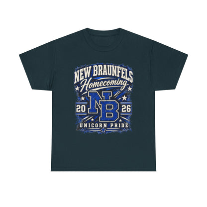 New Braunfels Homecoming 2026 T-Shirt — NB Unicorn Pride School Spirit Tee