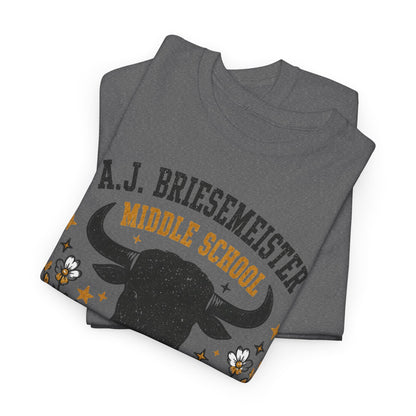 Toros Middle School Tee — A.J. Briesemeister School Spirit T-Shirt