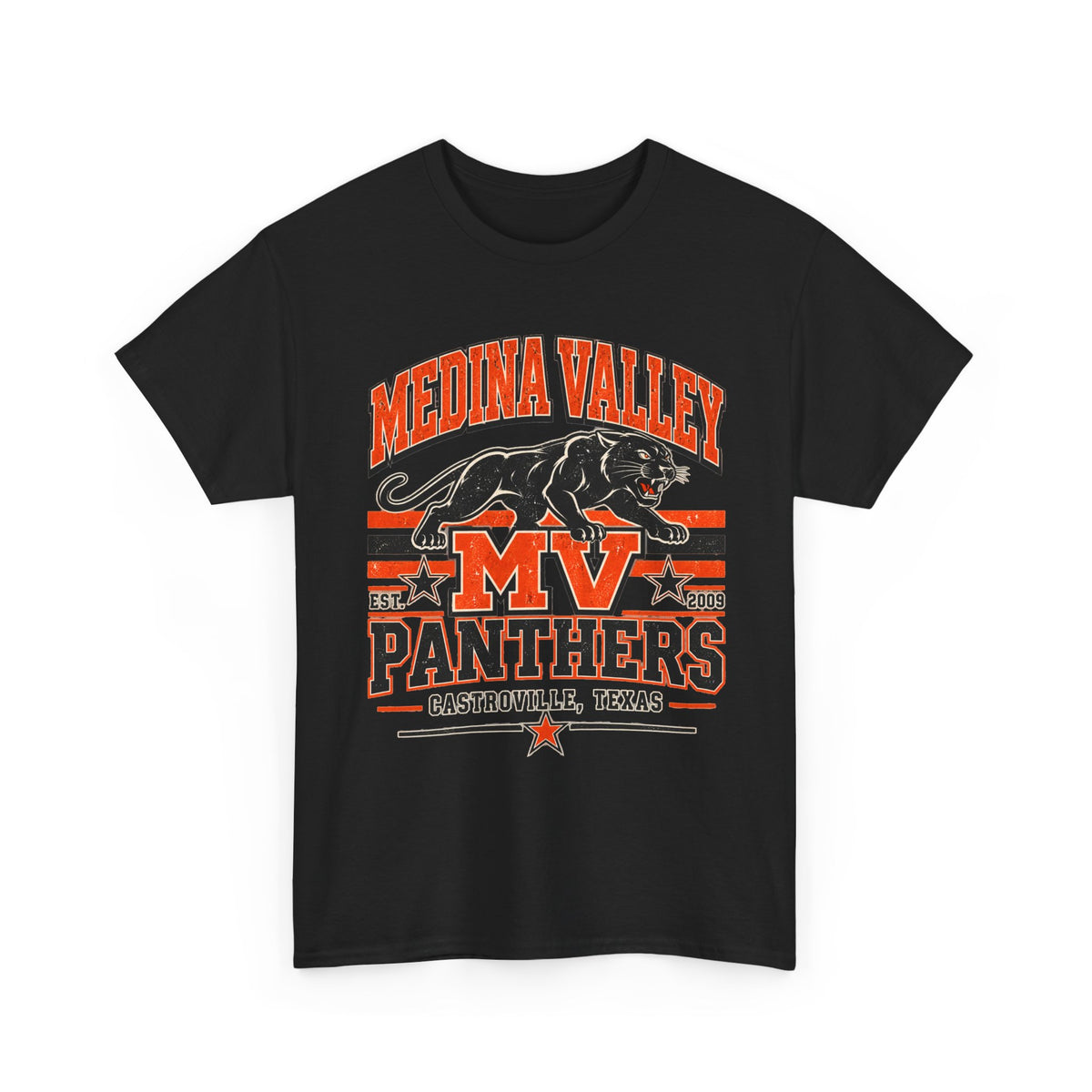 Medina Valley Panthers MV Castrovile Texas T-Shirt