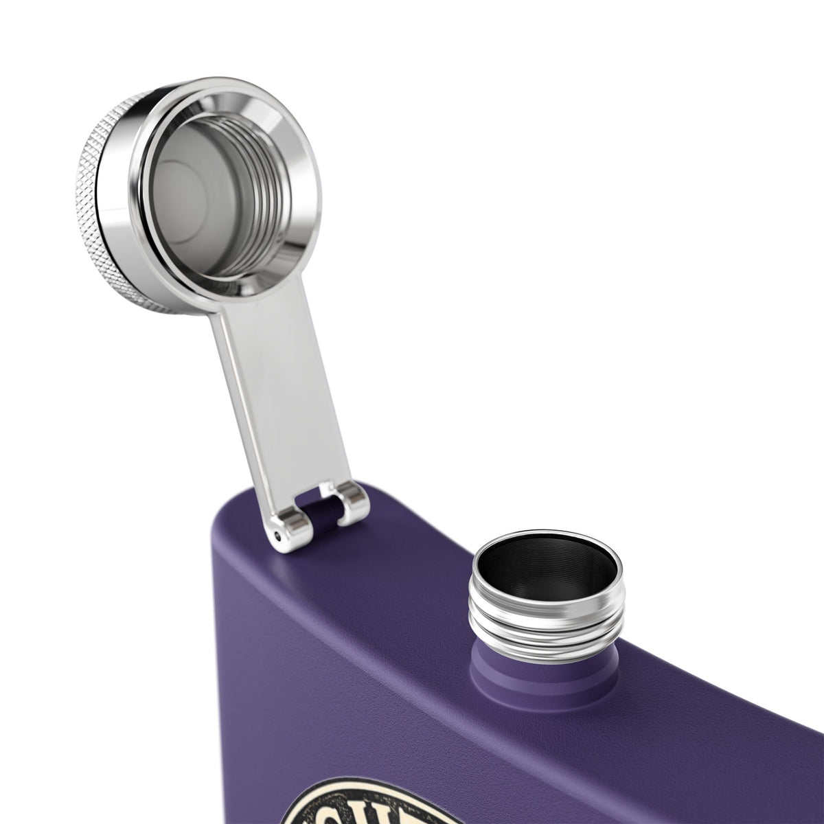 Night Train Stainless Steel Flask, 6oz