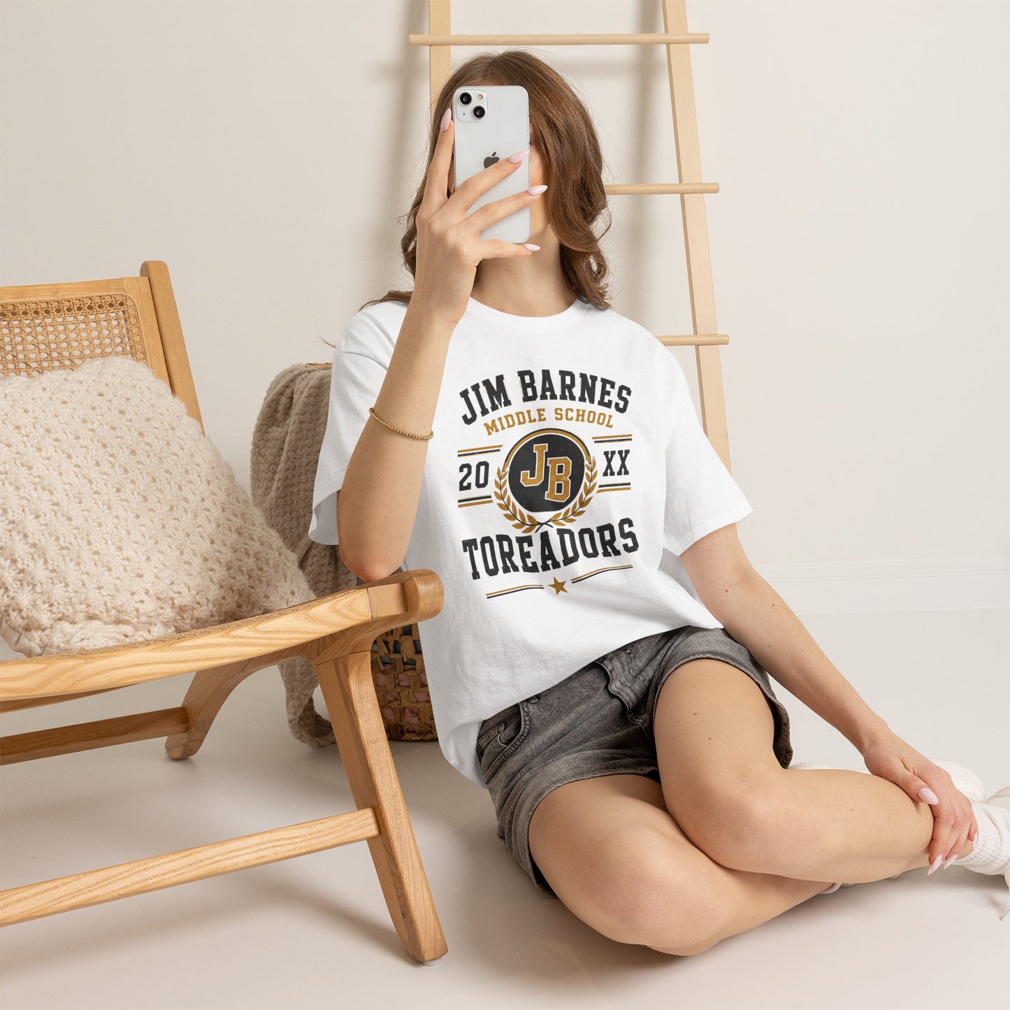 Jim Barnes Middle School Toreadors T-Shirt — School Spirit Tee with JB Crest