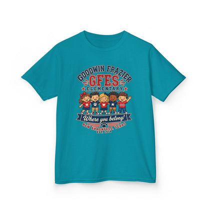 Kids T‑Shirt — "Goodwin Frazier G FES Elementary: Where You Belong" School Pride Tee