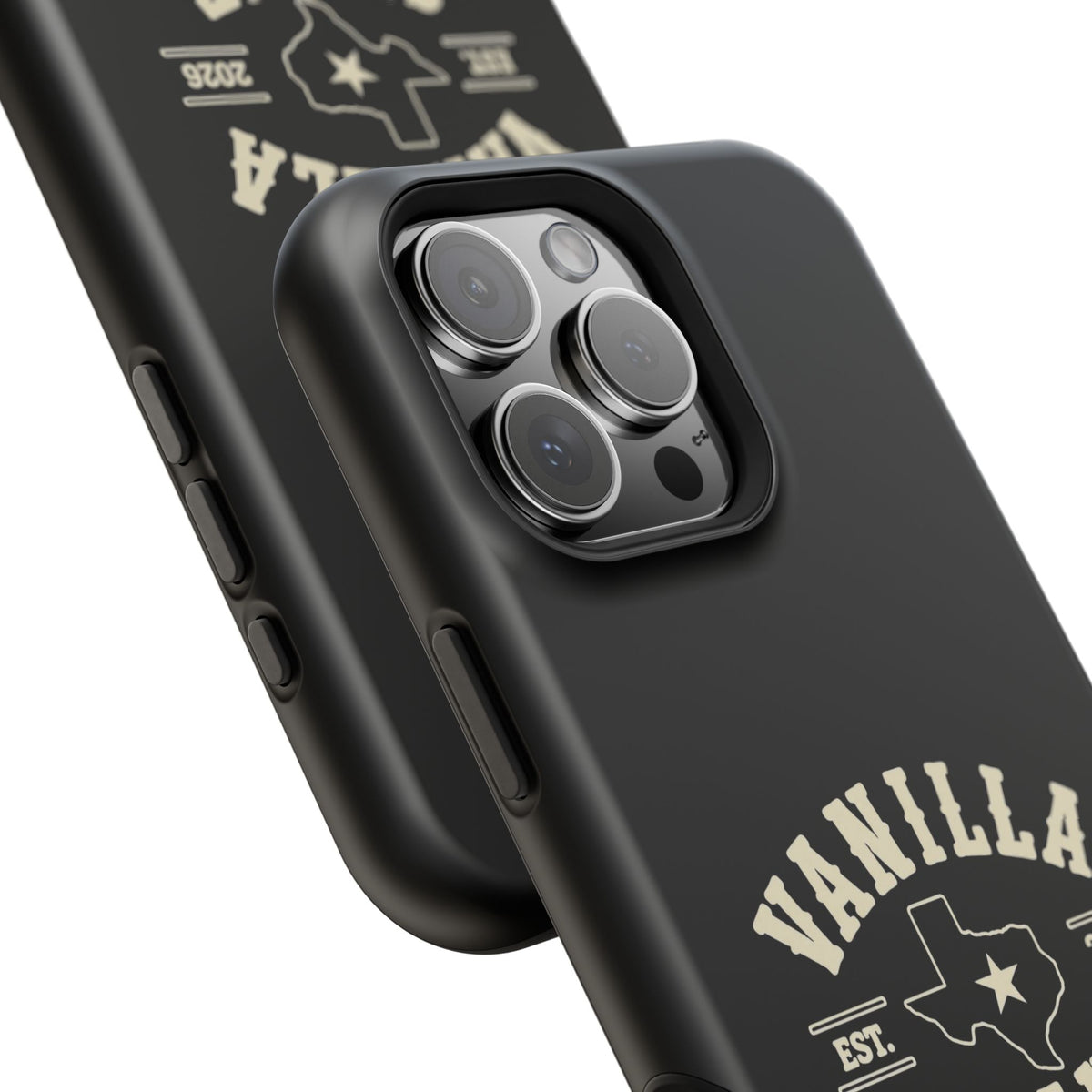Black w/Ivory Logo lmpact-Resistant Phone Cases